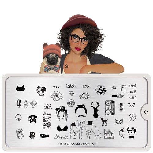 MoYou Nail Art Plate Collection Hipster 04 #MPHIP04