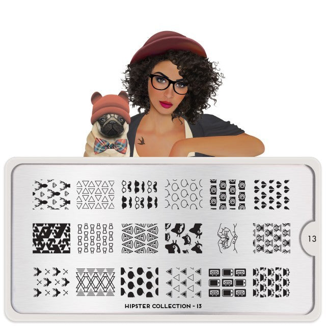 MoYou Nail Art Plate Collection Hipster 13 #MPHIP13