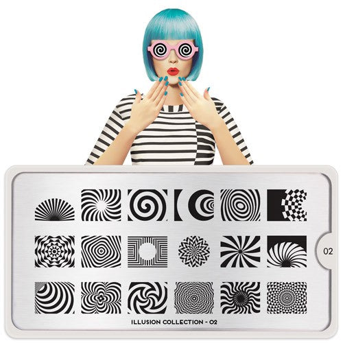 MoYou Nail Art Plate Collection Illusion 02 #MPILL02