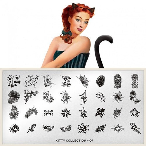 MoYou Nail Art Plate Collection Kitty 04 #MPKIT04