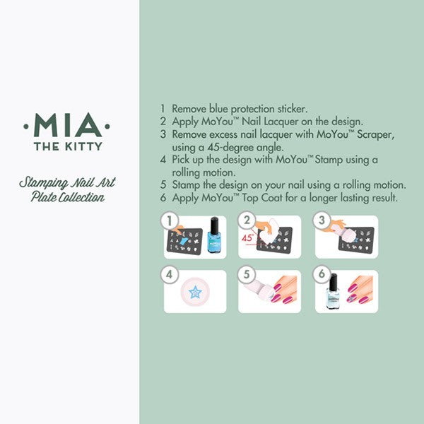 MoYou Nail Art Plate Collection Kitty 10 #MPKIT10