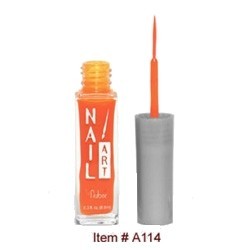 Nubar Nail Art Strippers Neon Pumpkin A114