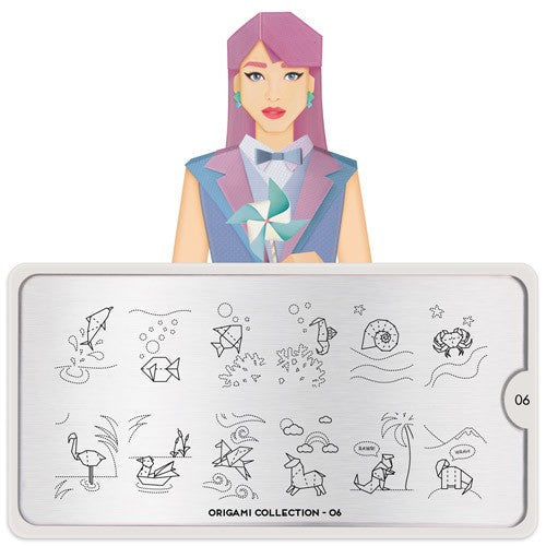 MoYou Nail Art Plate Collection Origami 06 #MPORI06