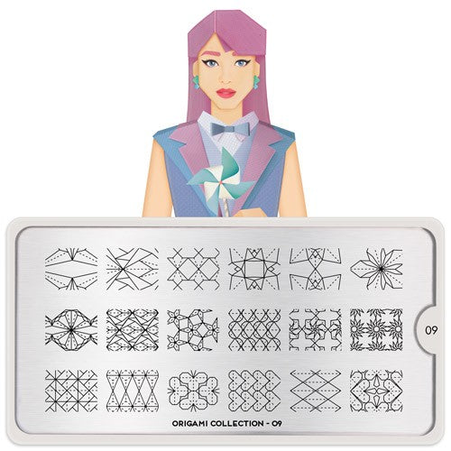 MoYou Nail Art Plate Collection Origami 09 #MPORI09