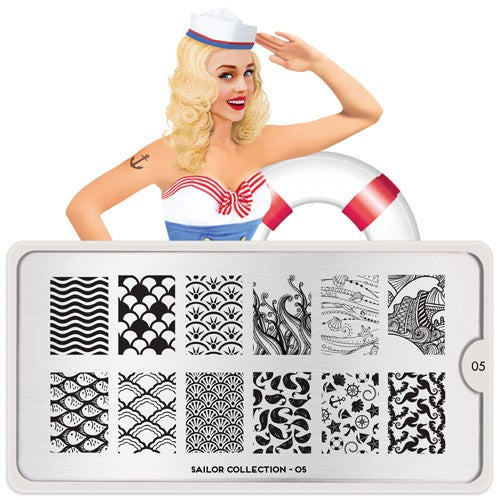 MoYou Nail Art Plate Collection Sailor 05 #MPSAI05