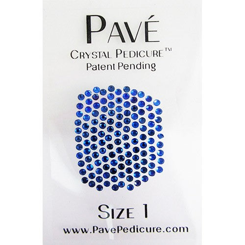 Bộ mini chăm sóc móng chân Pave Crystal, 8 món - Sapphire
