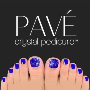 Bộ mini chăm sóc móng chân Pave Crystal, 8 món - Sapphire
