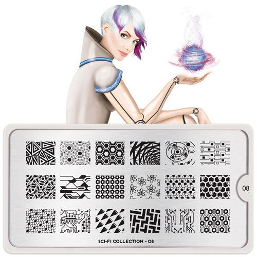 MoYou Nail Art Plate Collection Sci-Fi 08 #MPSCI08