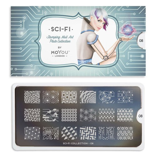 MoYou Nail Art Plate Collection Sci-Fi 08 #MPSCI08