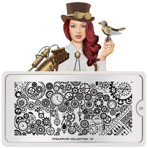 MoYou Nail Art Plate Collection Steampunk 01 #MPSTE01