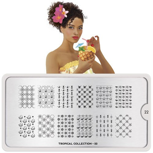 MoYou Nail Art Plate Collection Tropical 22 #MPTRO22
