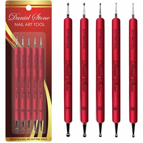 Berkeley 5-Piece Dot Tool Set - Burgundy Wood Handle DT105BG