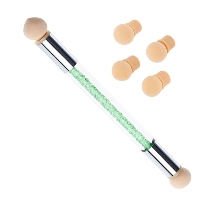 Cọ Vẽ Móng Đầu Mút (4 Đầu Thay Thế), Màu Xanh, B3029SS