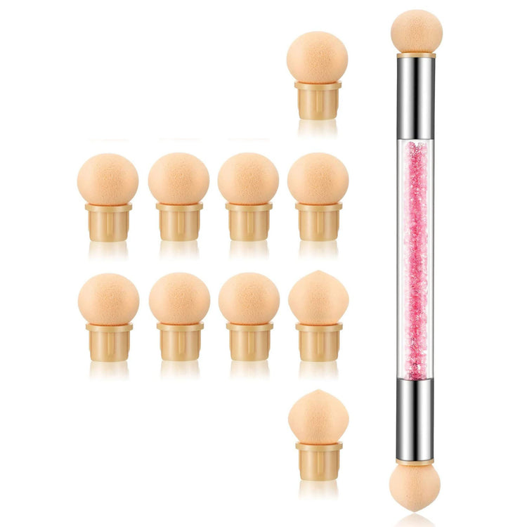 Nail Art Brush Replaceable Sponge Head Pink 49950