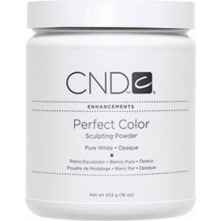 CND Perfect Color SP Pure White Opaque 16 oz - 453g 03054