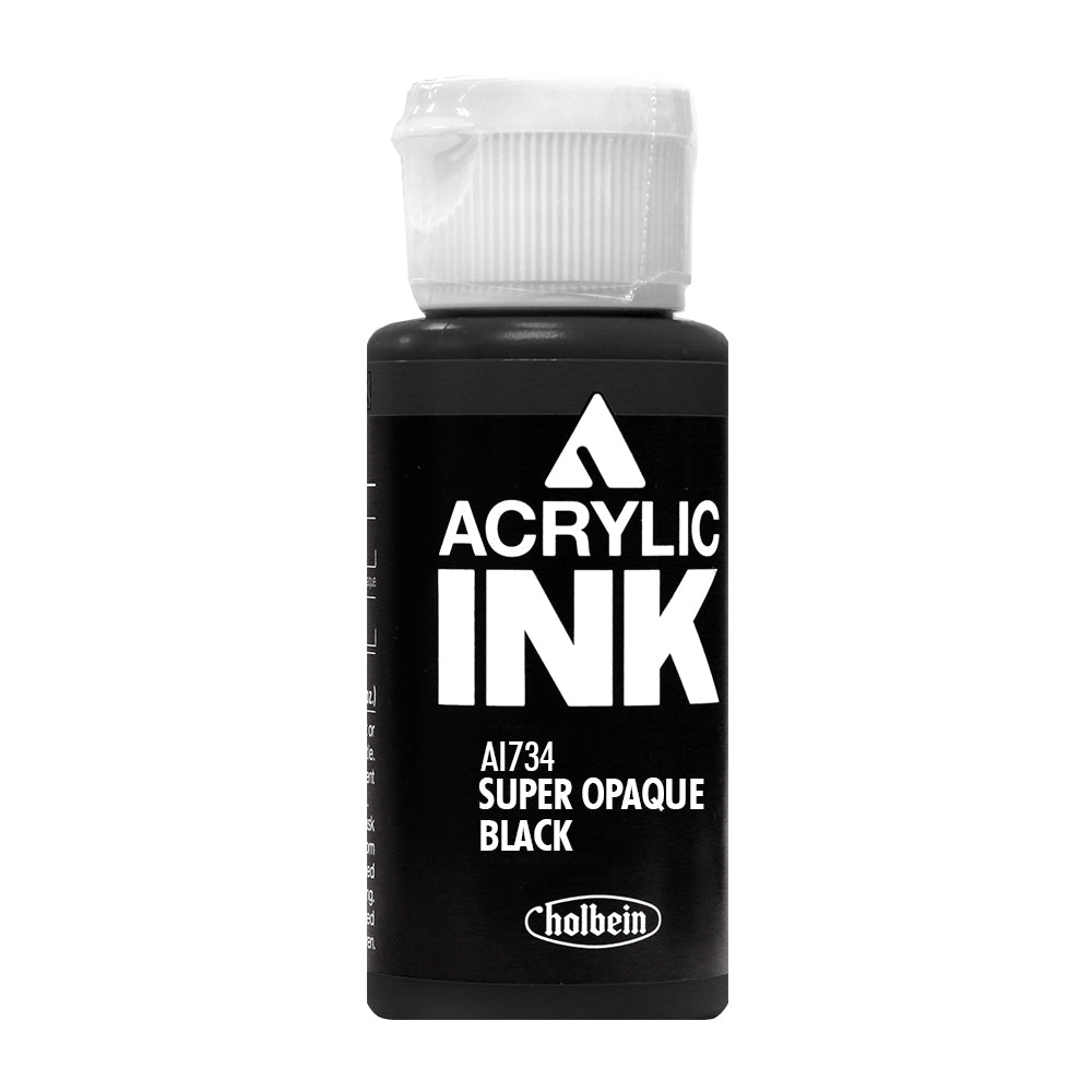 Holbein Acrylic Ink Super Opaque Black AI734C 15734