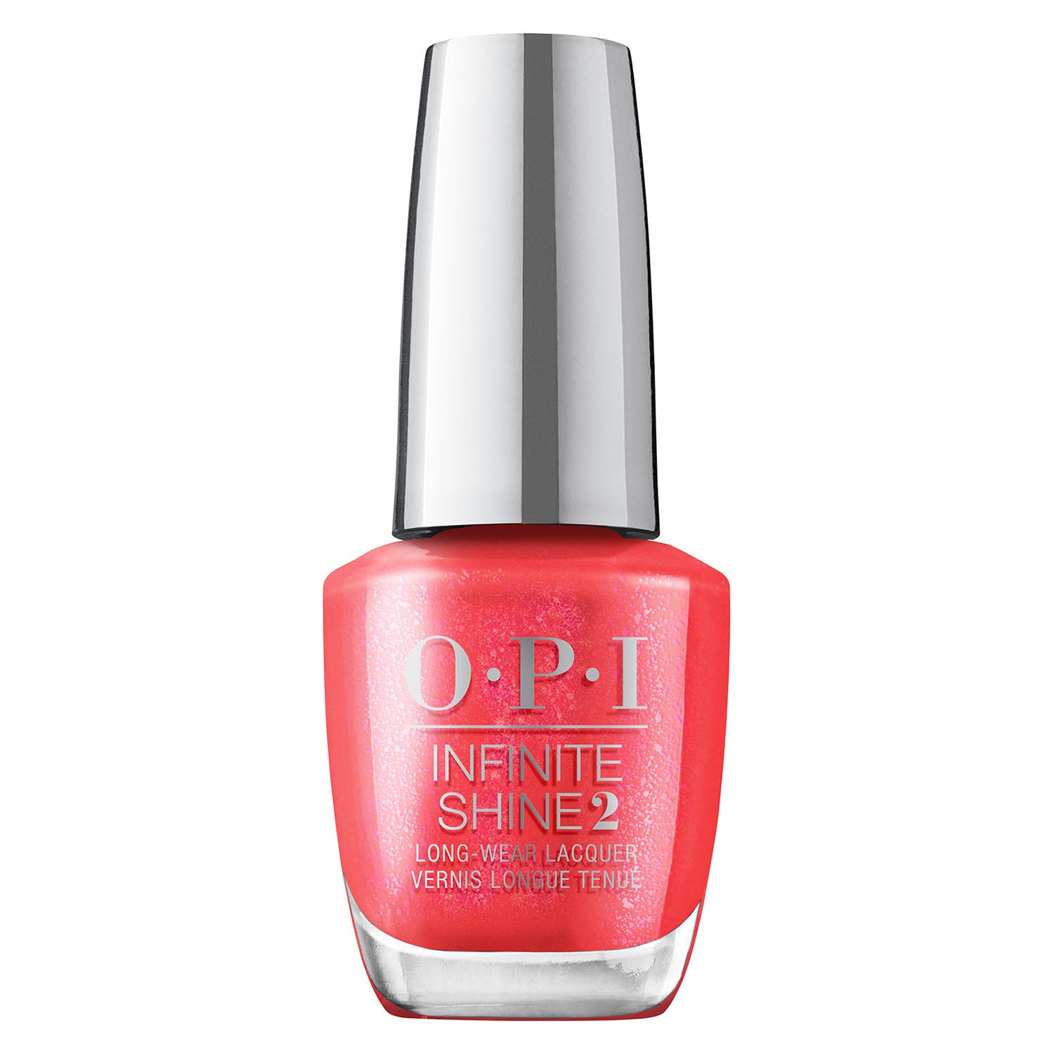 OPI Infinite Shine Left Your Texts On Red 0.5 oz ISLS010