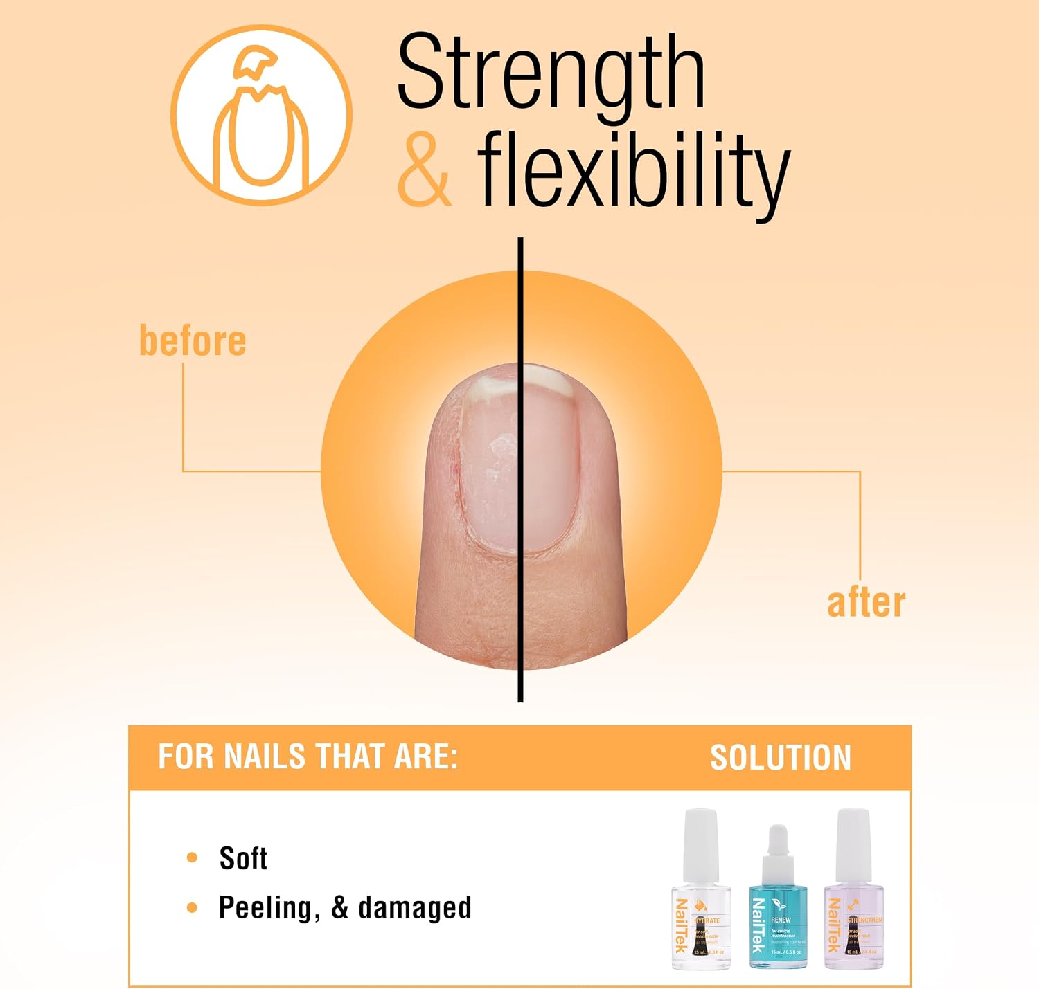 NailTek Strengthener 0.5 fl oz 37827 37816