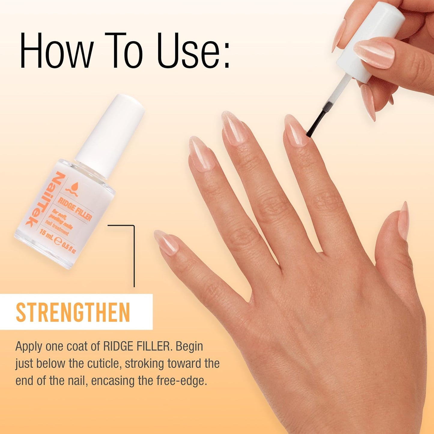 NailTek Ridge Filler 2 For Soft, Peeling Nails 15 ml 37815