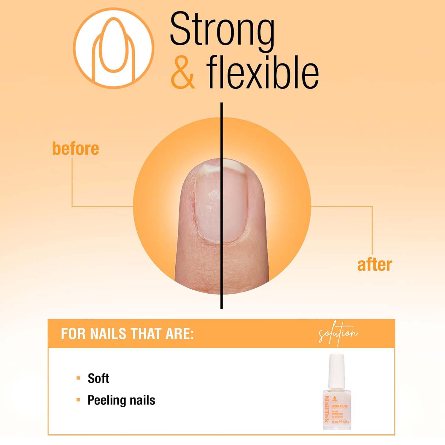 NailTek Ridge Filler 2 Pour les ongles mous et qui s'effritent 15 ml 37815