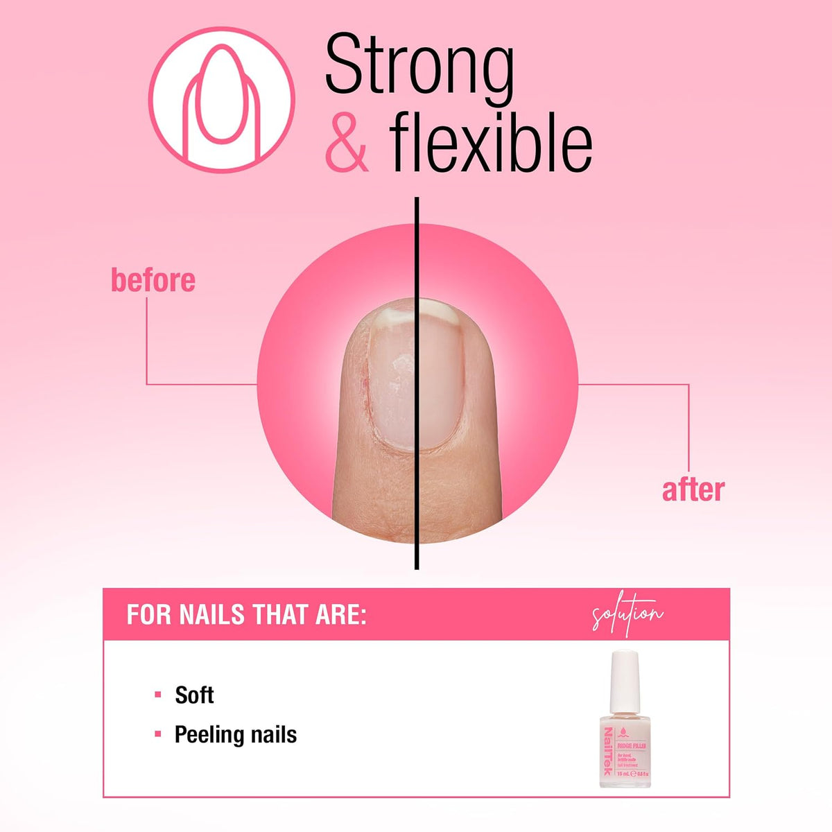 NailTek Ridge Filler 3 For Hard, Brittle Nails15 ml 37818