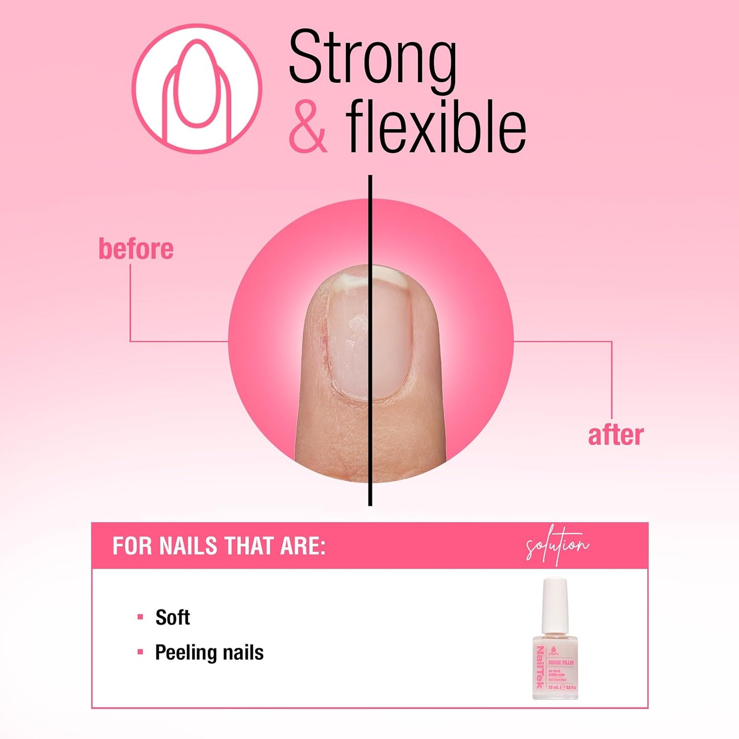 NailTek Ridge Filler 3 For Hard, Brittle Nails15 ml 37818