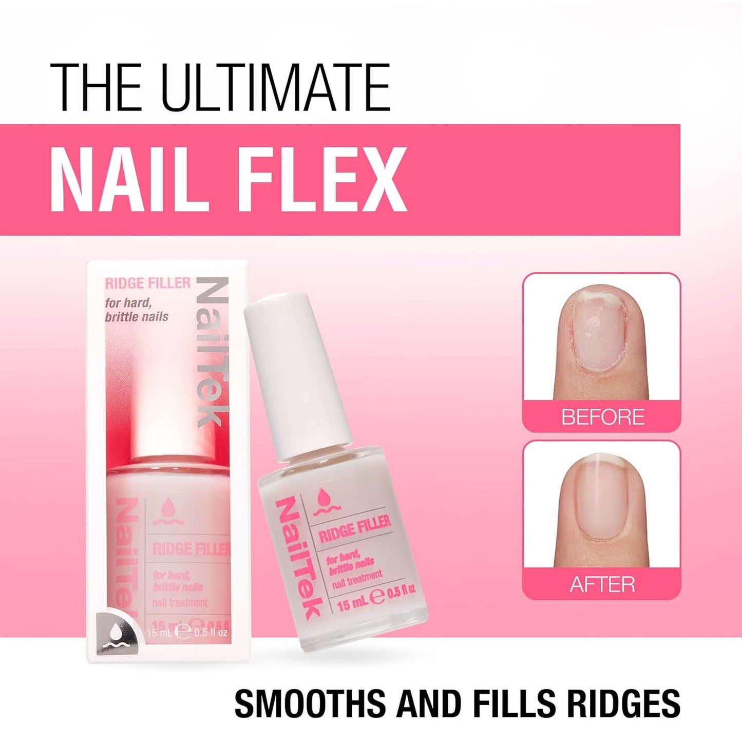 NailTek Ridge Filler 3 For Hard, Brittle Nails15 ml 37818