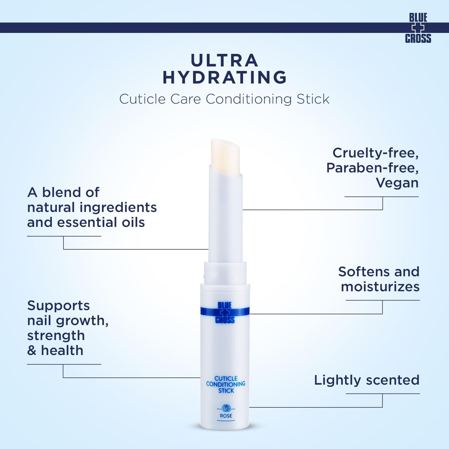 Blue Cross Cuticle Conditioning Stick Rose 71260