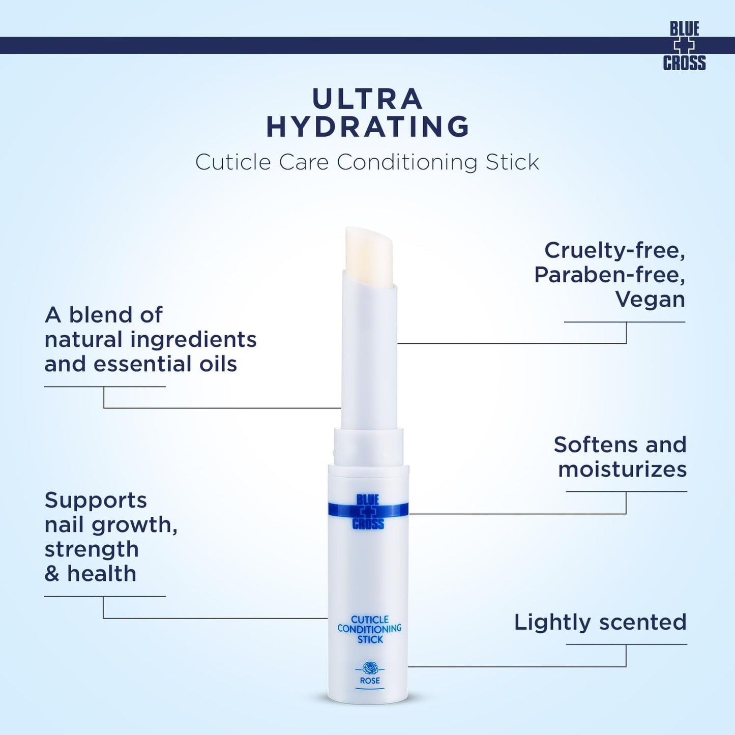 Blue Cross Cuticle Conditioning Stick Rose 71260