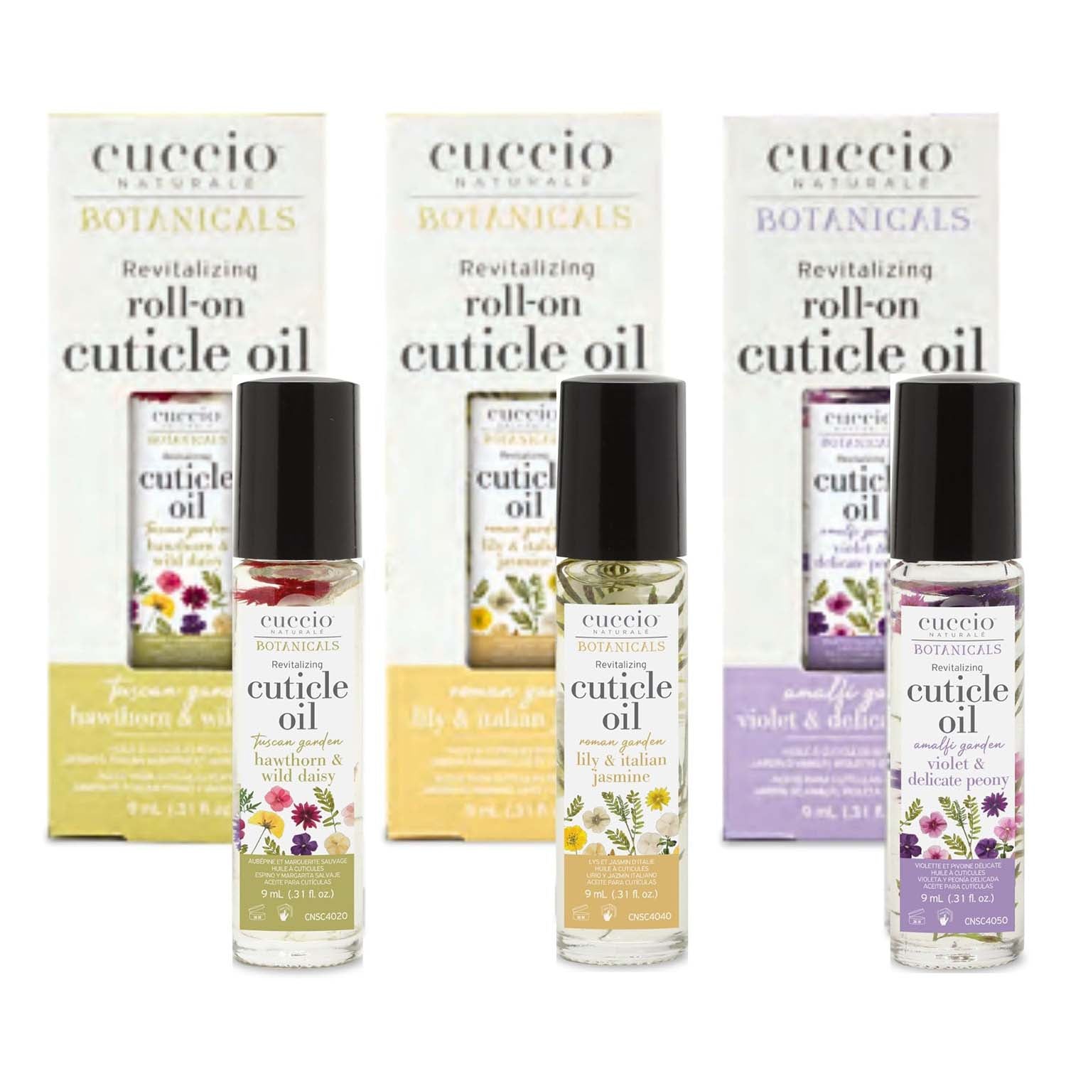 Cuccio Roll-on Cuticle Oil 9ml Violet & Delicate Peony 97315