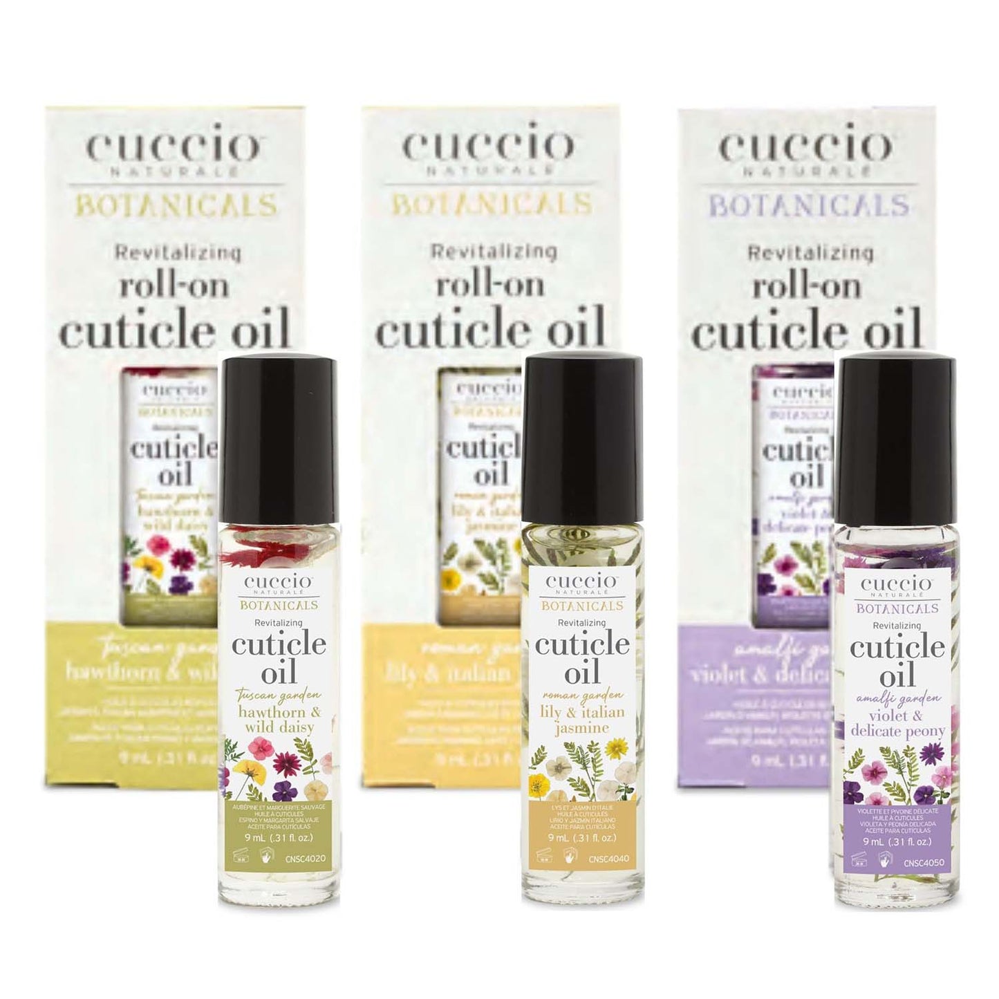 Cuccio Roll-on Cuticle Oil 9ml Violet & Delicate Peony 97315