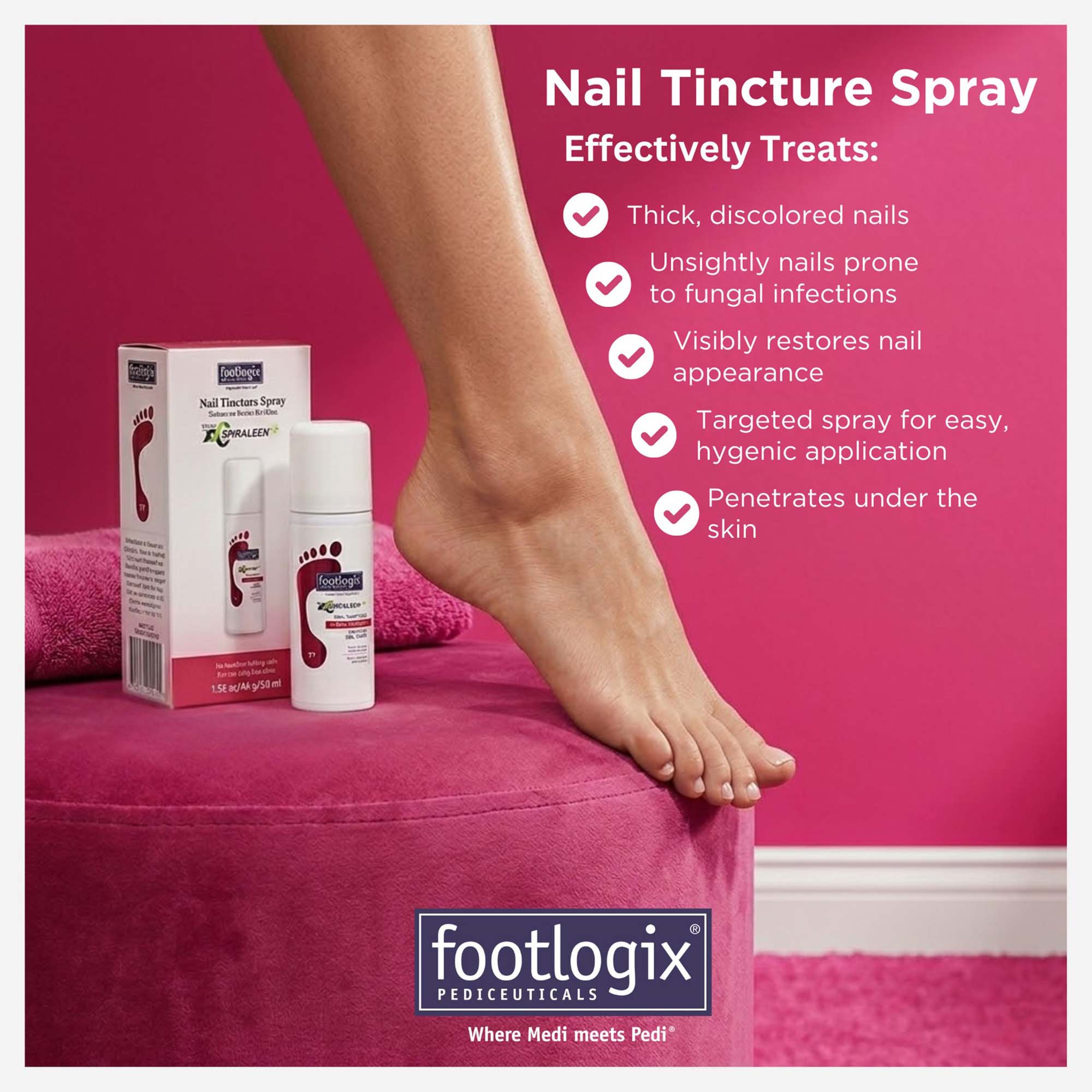 Footlogix Nail Tincture With Spiraleen 7T Spray 50 ml #22111