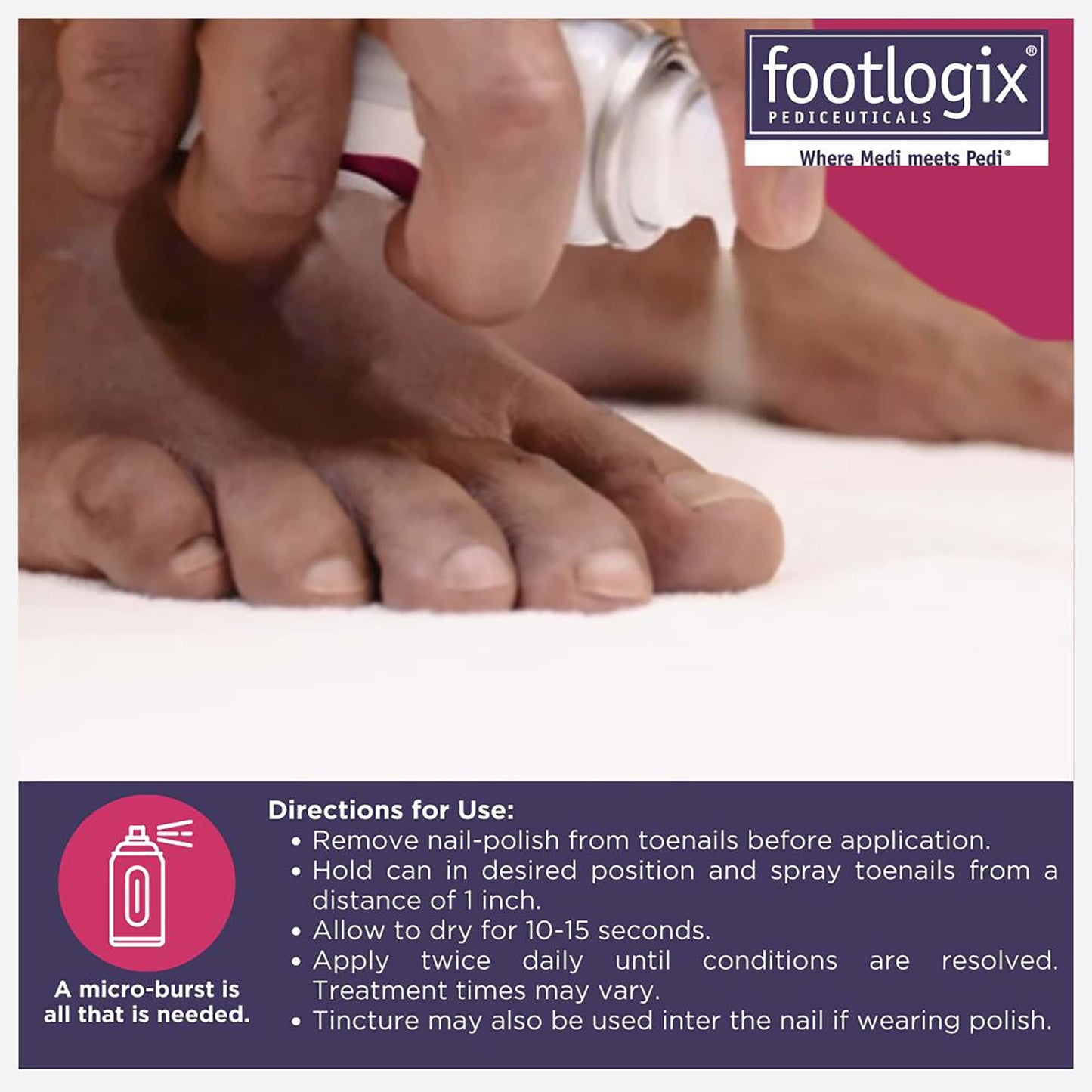 Footlogix Nail Tincture With Spiraleen 7T Spray 50 ml #22111