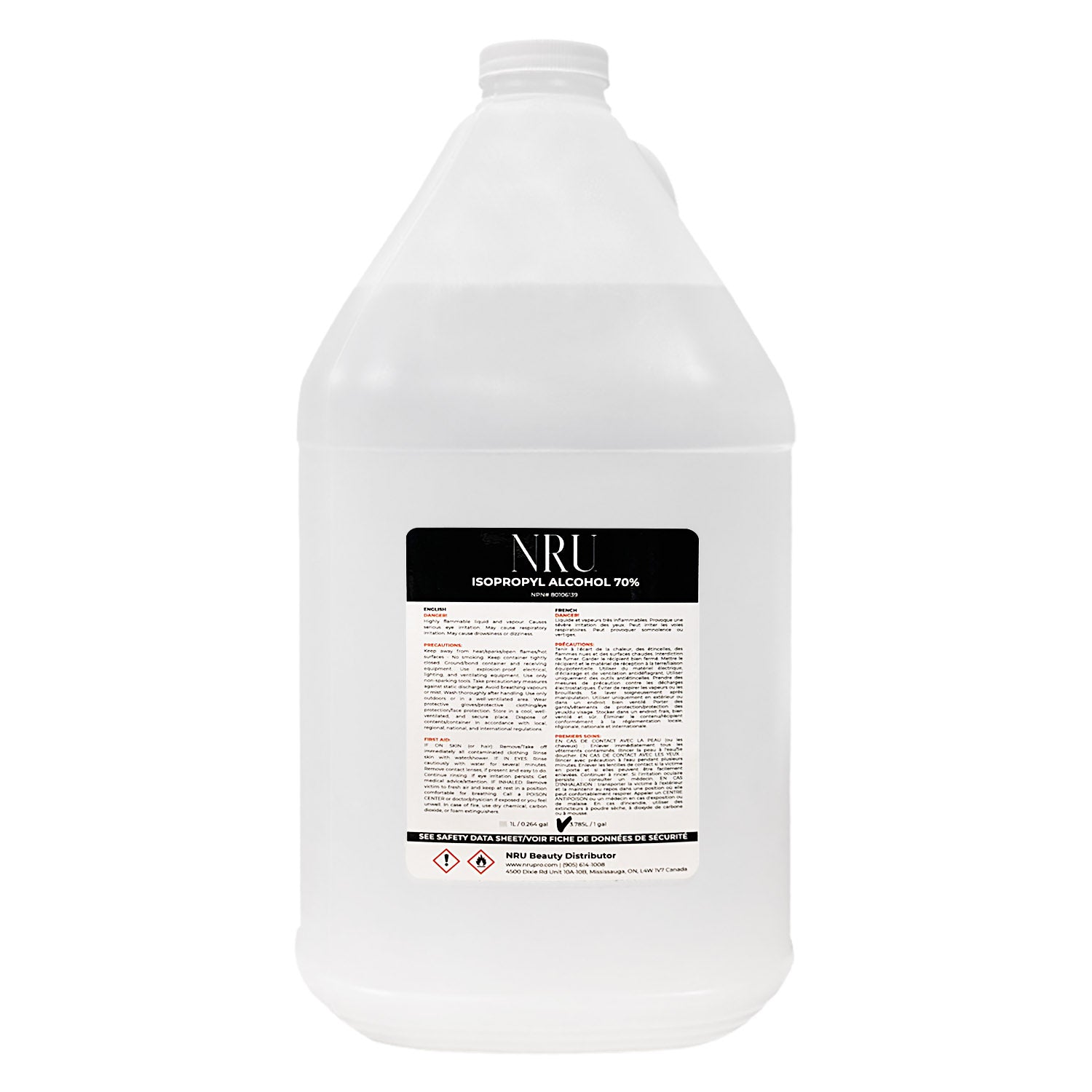 Canadian Isopropyl Alcohol 70% 1 Gallon - UN1219G