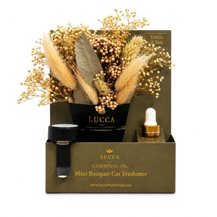 Nontoxic Floral Car Air Freshener | Vanilla & Rose 19691