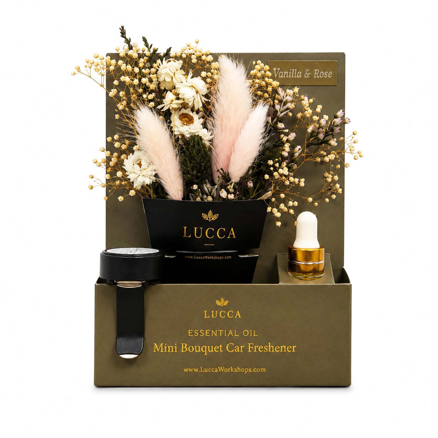 Nontoxic Floral Car Air Freshener | Vanilla & Rose 19691