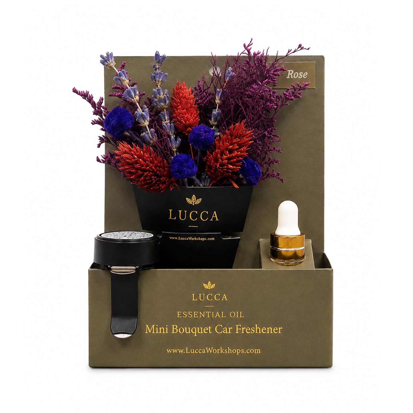 Nontoxic Floral Car Air Freshener | Vanilla & Rose 19691