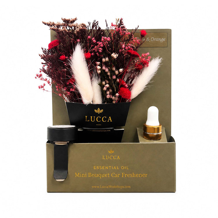 Nontoxic Floral Car Air Freshener | Lavender & Orange 19693