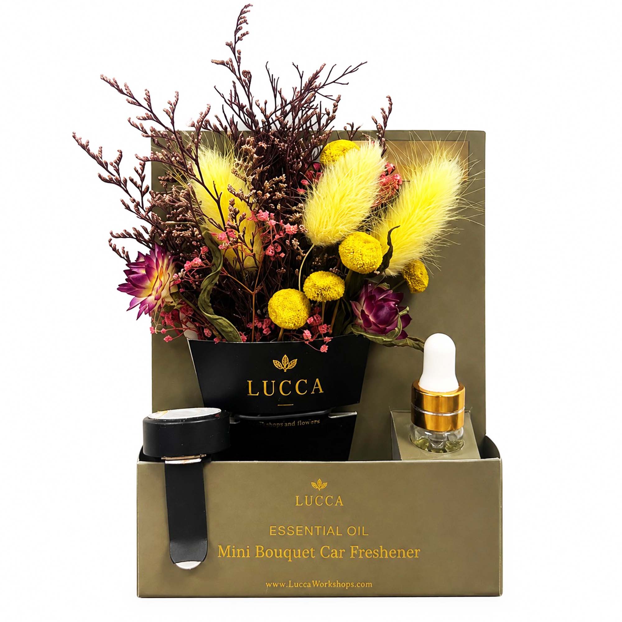 Nontoxic Floral Car Air Freshener | Lavender & Orange 19693