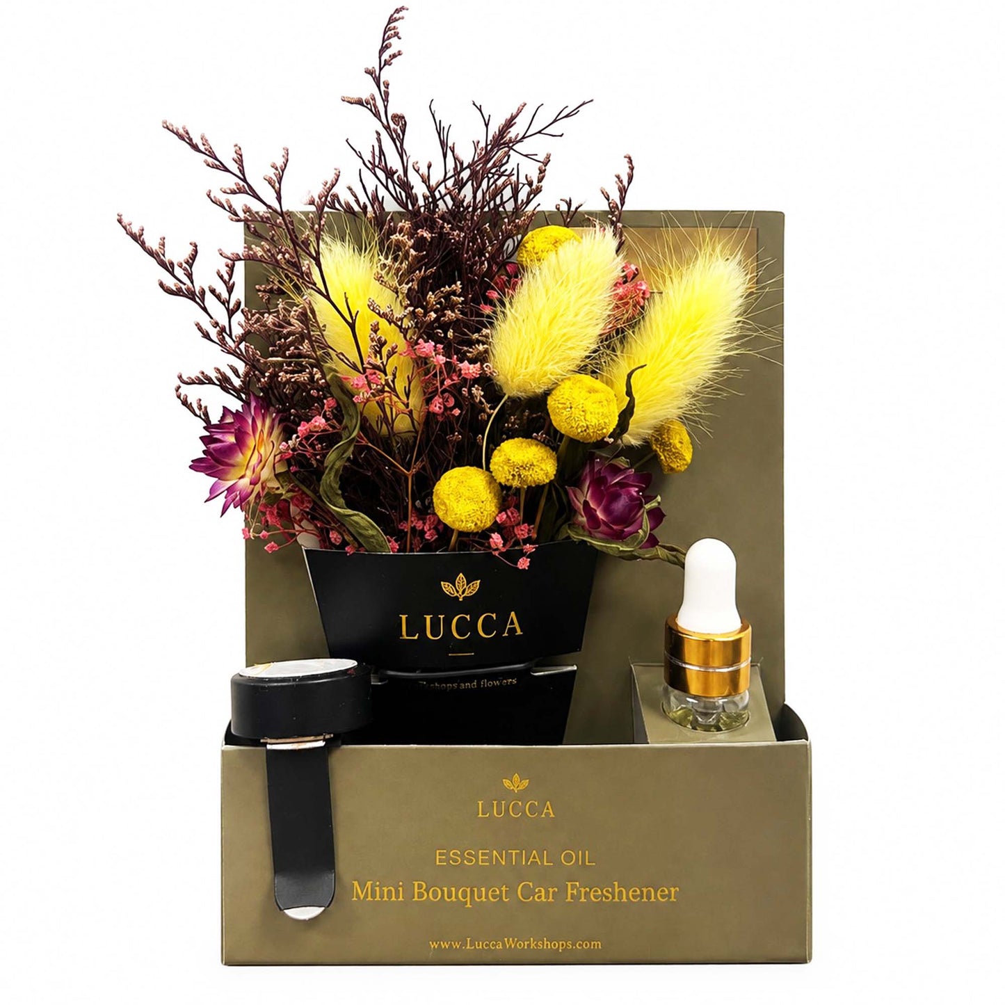 Nontoxic Floral Car Air Freshener | Lavender & Orange 19693