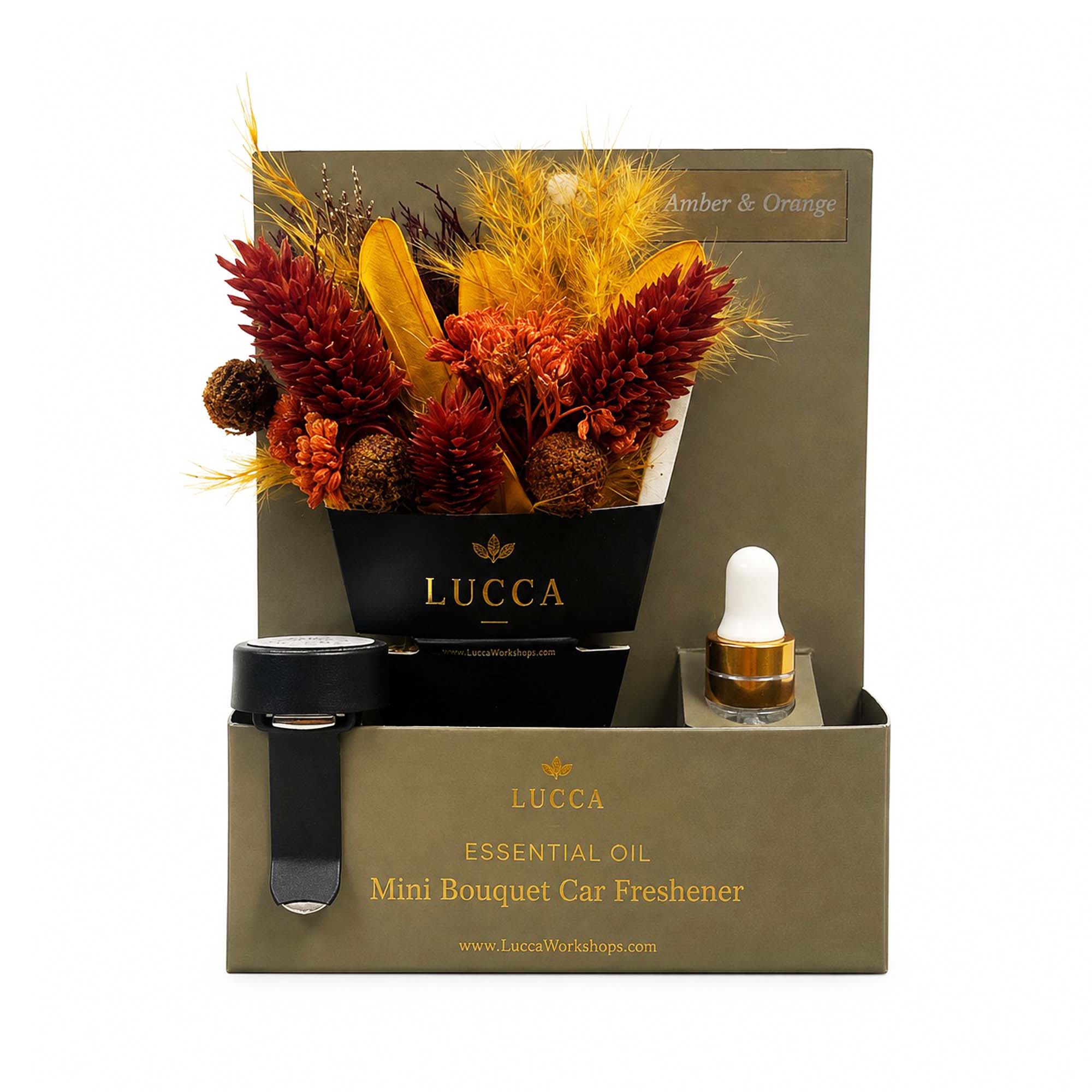 Nontoxic Floral Car Air Freshener | Lavender & Orange 19693
