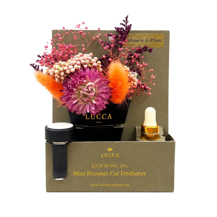 Nontoxic Floral Car Air Freshener | Cashmere Plum 19694