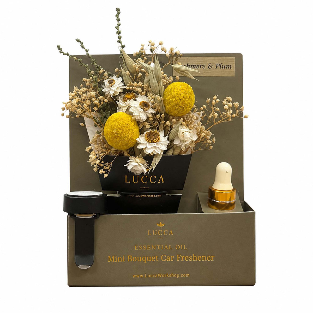 Nontoxic Floral Car Air Freshener | Cashmere Plum 19694