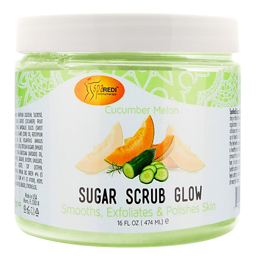 Tẩy tế bào chết Spa Redi Sugar Scrub Glow 16oz - Dưa chuột & Dưa gang C01S- 01340