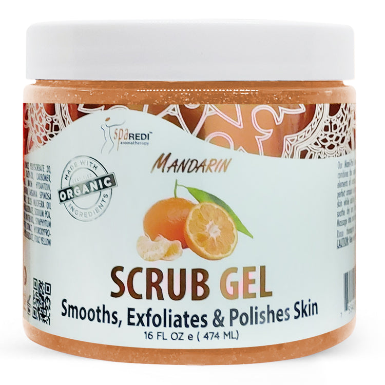 Spa Redi Pedi Scrub 16oz - Mandarin C01S- 03070