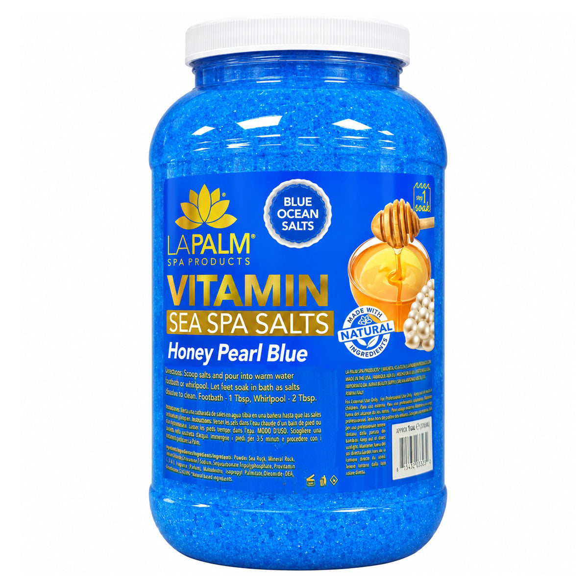 La Palm Sea Spa Salts 1GAL - Honey Pearl Blue 03323
