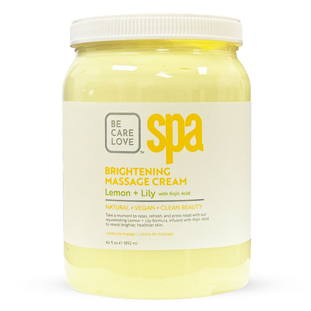 BCL SPA Crème de Massage Éclaircissante 64oz Citron + Lys 56906