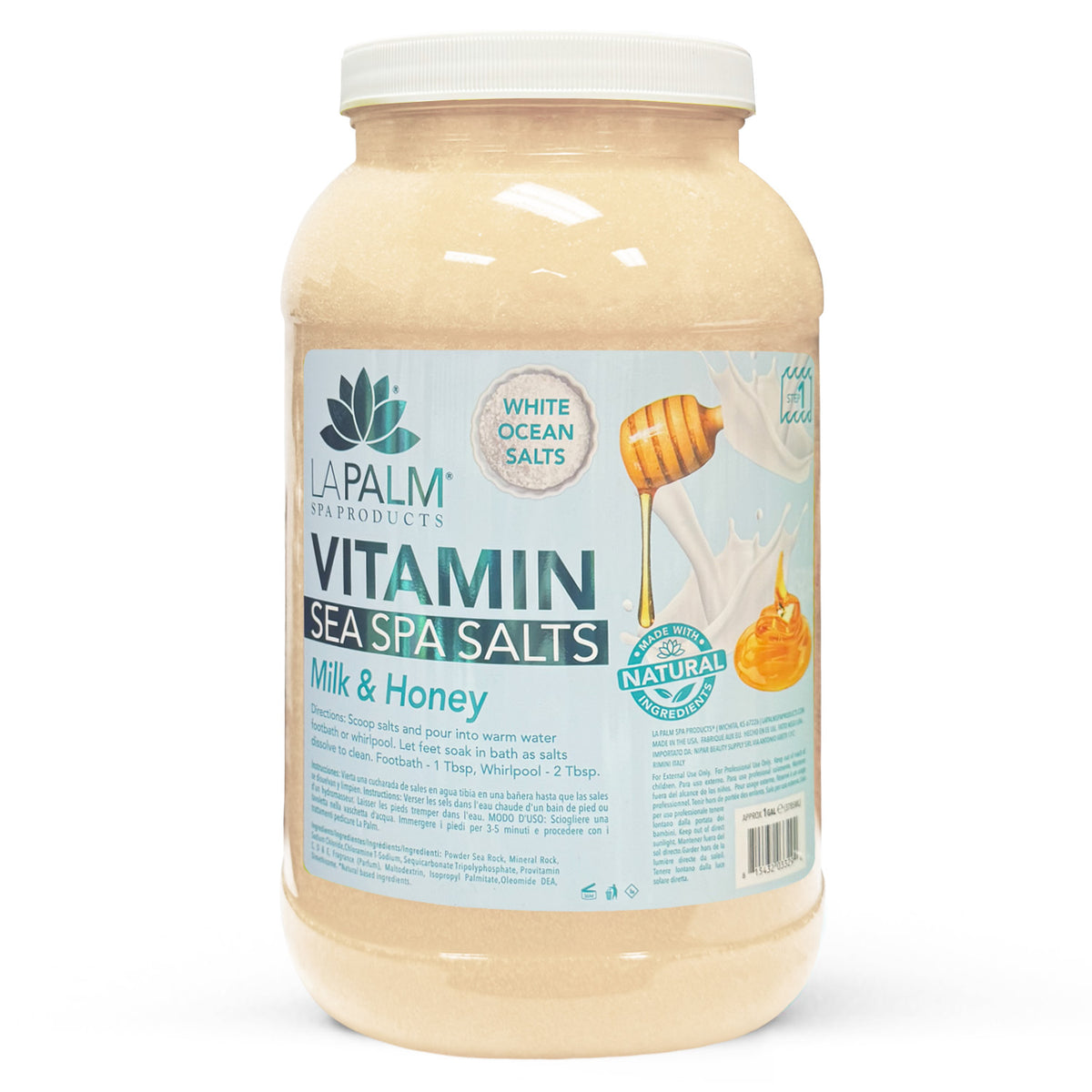 La Palm Sea Spa Salts 1GAL - Vitamin Milk & Honey LP208