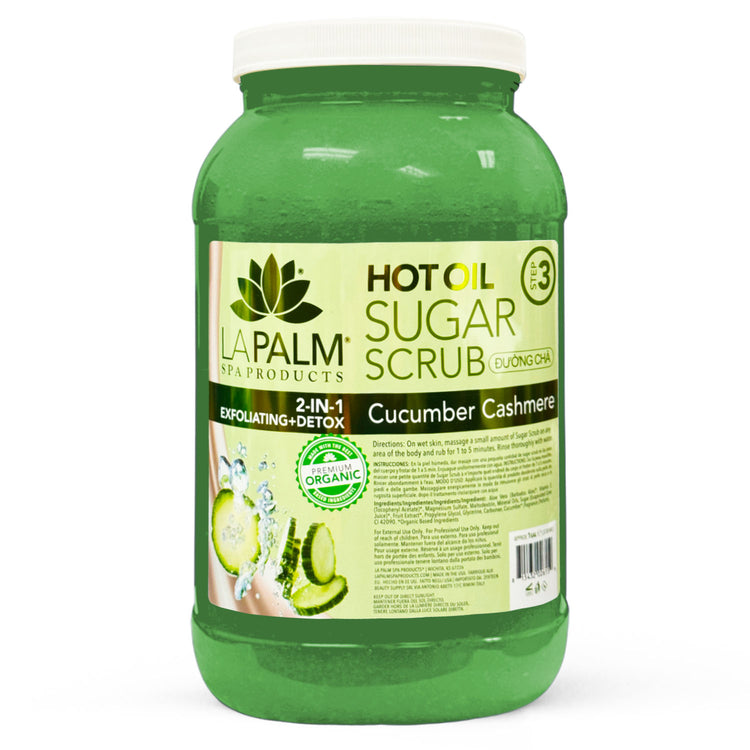 La Palm Hot Oil Sugar Scrub 1G-Cucumber Cashmere LP400/02615