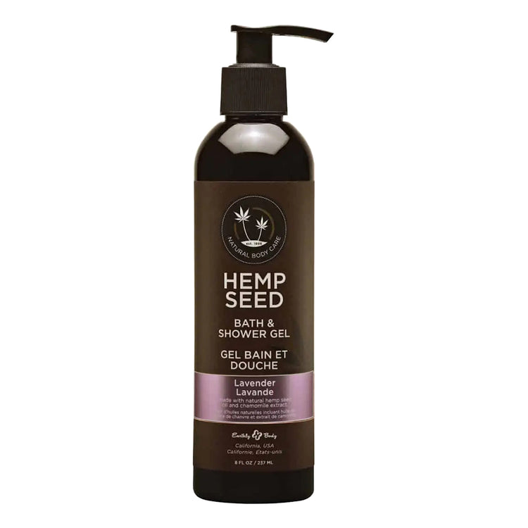 Earthly Body Hemp Seed Bath & Shower Gel 8 oz Lavender SG017